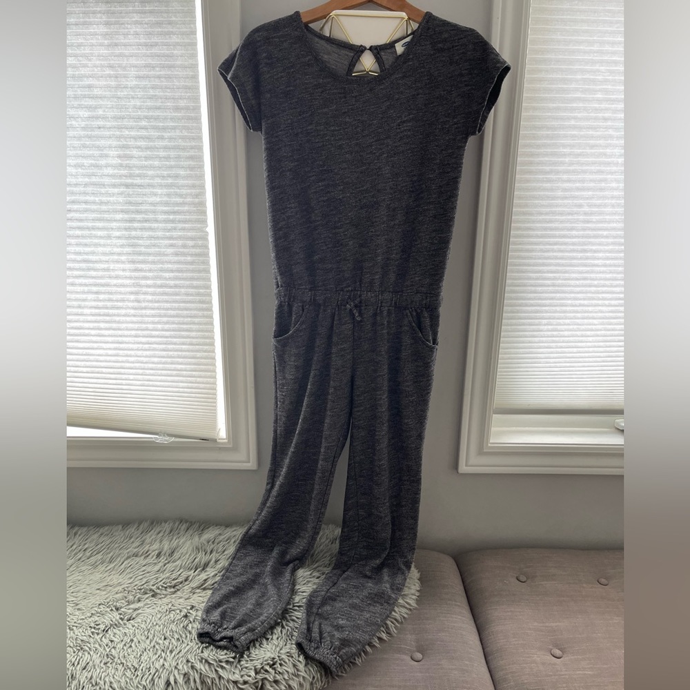 Girl’s Size 14 Marled Grey Jumpsuit/Romper